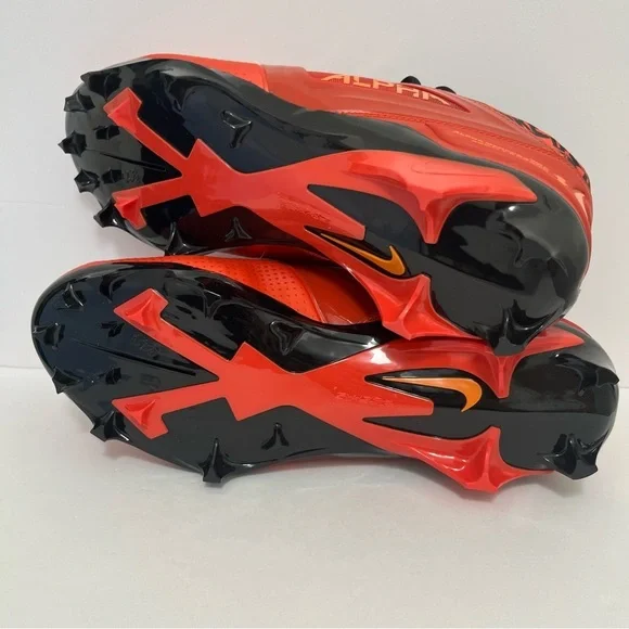 Nike Men's Alpha Menace 4 Pro Picante Red/Blk Football Cleats Size 11.5 - Picture 9 of 9